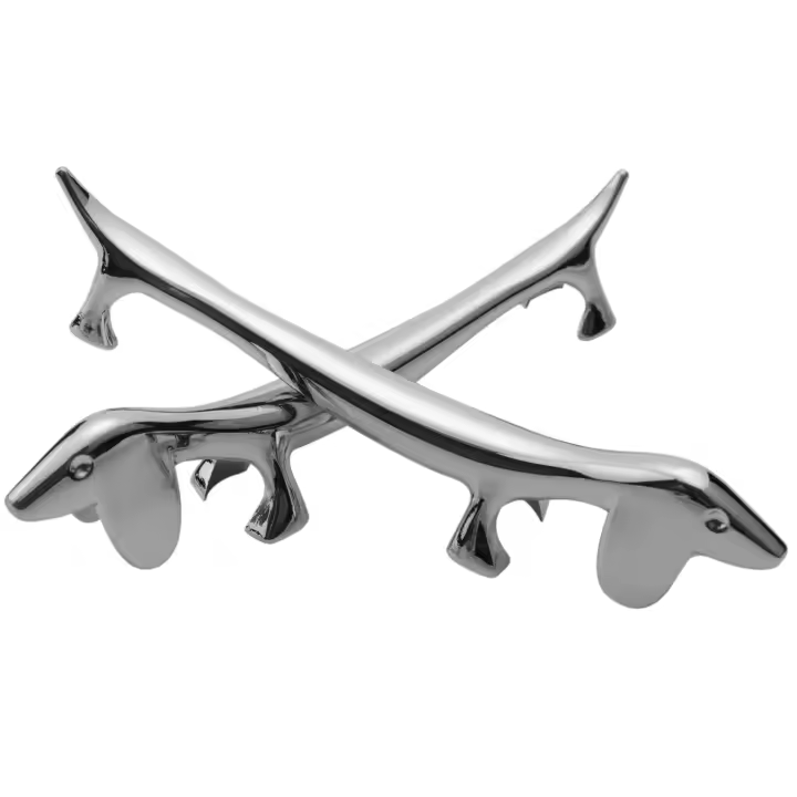 Soporte de aleación de Zinc para palillos de perro pequeño, soporte para palillos, tenedor, cuchara, vajilla, herramienta de soporte, 6 piezas - 1