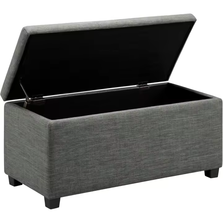 Mueble de Almacenamiento Acolchado Rectangular Ideal para Entrada, Dormitorio, Pasillo - 1