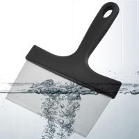 Raspador de parrilla negro con mango de PP de acero inoxidable, herramientas de cocina fáciles de limpiar, 2 uds. - details 1