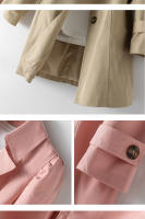 Gabardina informal de longitud media para mujer, abrigo ajustado de alta calidad, versión coreana, primavera y otoño, novedad de 2023 - details 2