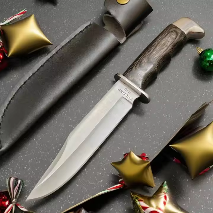Ka-Bar Becker Bk Campanion cuchillo fijo 8Cr13Mov hoja mango de fibra de nailon cuchillos tácticos de caza para acampar con funda Secure-Ex - 1