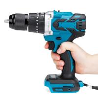 Destornillador eléctrico 3 en 1, martillo sin escobillas de 13mm, 20 + 3 Torque, taladro de impacto inalámbrico para batería Makita de 18V - details 1