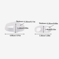 2Pcs Silicone Toe Separator Soft Bunion Corrector - details 1