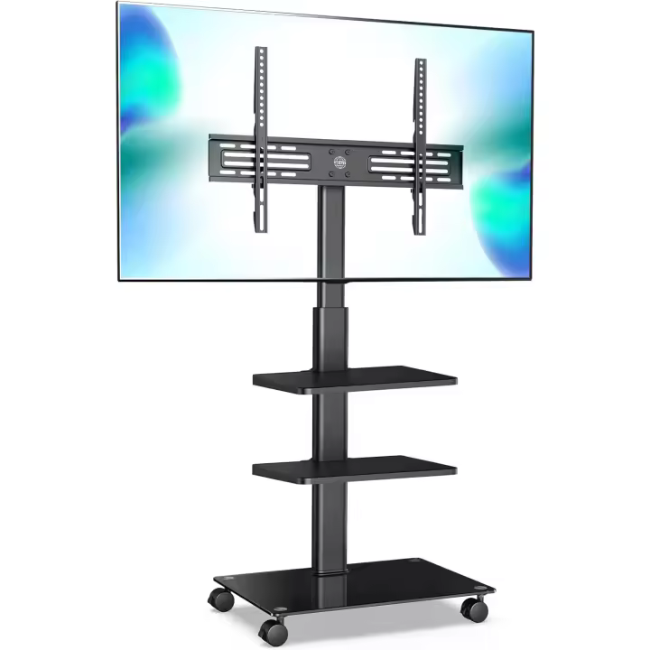 Soporte de TV Móvil con Función de Giro y Ajuste de Altura Para Pantallas de 32 a 60 Pulgadas - 1
