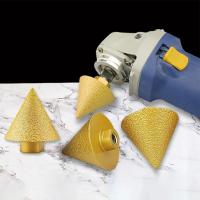 Broca de chaflán de biselado de diamante de Rosca M10/M14, broca de expansión de perforación de cono de 38/50mm, rueda de pulido de tallado - details 11