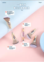 Cepillo de Maquillaje Multifuncional de Lana Mate Suave, Rubor, Portátil para Cuatro en Uno - details 2