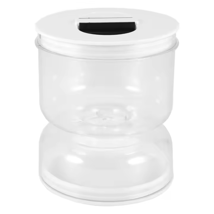 Tarro de pepinillo y Oliva, tarro abatible separado de húmedo y seco, tarro de pepinillo con tapa de colador, separador - 1