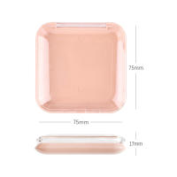 Caja de Almacenamiento de Arte de Uñas Cuadrada Rosa Organizador de Manicura para Falsas Herramienta Contenedor de Punta de Uñas  75*75*17mm - details 3