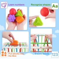 Baby Toys Color Shape Cognitive Shape Sorting Blocks Grip Fine Motor Training Montessori Toys Educational Toys for 12months Baby - details 9