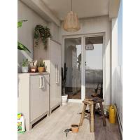 Almacenamiento de Resina Impermeable 2 Puertas y 8 Baldos Ajustables en Altura Beige/Arena - details 18