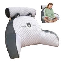Almohada de lectura triangular de seda Ideal para embarazadas, respaldo grande, almohadas para sofá y cama - details 23