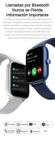 Reloj Inteligente 2024 para Hombres/Mujeres con Llamada Bluetooth y Recordatorio de Mensajes, Reloj de Fitness con Pantalla Táctil HD de 1.83