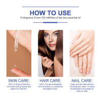 Esencia de árbol de té para reparación de uñas, hidratante para la piel Facial, fijación de cabello denso, aceite esencial multiefecto - details 3