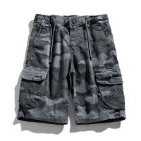 Pantalones Cargo de Camuflaje para Hombres en Verano Pantalones Cortos Casuales de Múltiples Bolsillos Algodón 100% Ajuste Regular - details 4