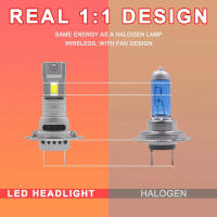 H7 llevó el faro 3000lm 3570 csp chip 1:1 Mini tamaño plug and play 6000k ventilador inalámbrico de luz antiniebla turbo - details 0