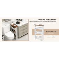 carrito auxiliar con ruedas estante cocina madera carro servicio estante nicho mueble baño estrecho
