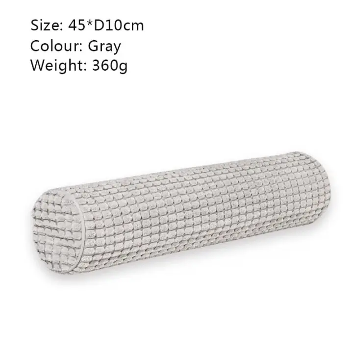Almohada para el cuello para dormir, espuma viscoelástica, almohada para el cuello Cervical lavable con puntos de felpa para aliviar el dolor de cuello, almohada redonda multifuncional - 1
