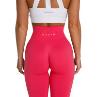 NVG Leggings de gimnasio sin costuras para mujer, suaves para entrenamiento, ropa de yoga de LICRA de cintura alta - details 19