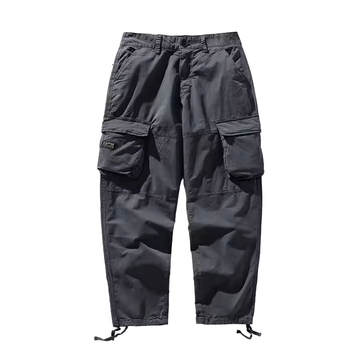 Pantalones Cargo para Hombres CHAIFENKO Comodidad Retro Casual para Otoño-Invierno - 1