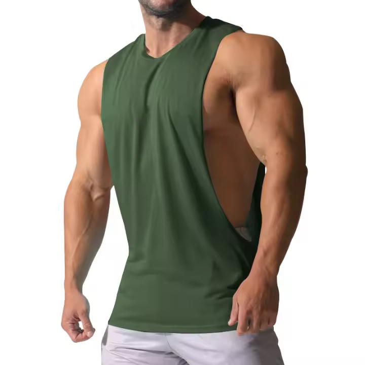Camiseta sin mangas de gimnasio para hombre, chaleco deportivo de entrenamiento, cómodo, informal, a la moda, gran oferta, Verano - 1