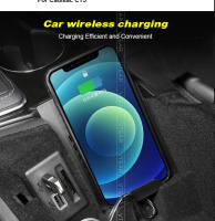 Cargador inalámbrico Qi para automóvil Cadillac CT5 Accesorios 15w Placa de carga rápida para teléfono móvil Soporte interior para piezas automáticas 2020-2023 - details 1
