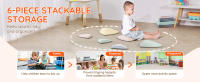 SucceBuy Balance Stepping Stones para niños, 6 piezas, hasta 220 libras, antideslizante para edades de 3 4 5 6 7 8+, interior y exterior - details 4