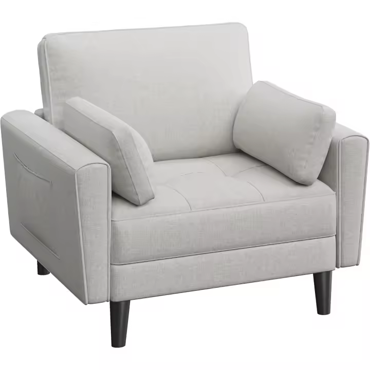 Sofá Individual Relax Tela Tapizada para Sala de Estar y Dormitorio 75 x 85.5cm - 1