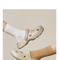 Agujero zapatos de verano al aire libre, zapatos de playa, bolsa de pie no maloliente, cabeza antideslizante, transpirable, uso exterior, zapatos con agujero para adultos - details 11