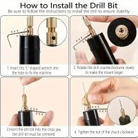 Juego de taladro mini alimentado por USB para bricolaje de bisutería, creación de joyas y perlas - Herramienta manual portátil para cortar, moler, grabar, pulir y taladrar con precisión - Material ABS, no requiere batería - details 1