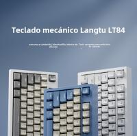 LT84 Teclado Mecánico Tri-modo Inalámbrico Bluetooth Con Cable Eje Verde Gaming Competición Oficina Teclado - details 34