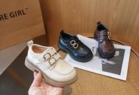 Zapatos de cuero antideslizantes para niñas, mocasines versátiles de fondo suave, estilo coreano, Britishi, otoño, 2024 - details 4
