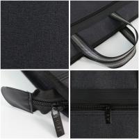 Bolsa de archivos A4 impermeable, gran capacidad, múltiples compartimentos, bolsa de almacenamiento de documentos, Simple con asa, maletín de lona para hombres y mujeres - details 1