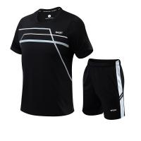 Traje de manga corta de secado rápido para hombre, ropa de fitness deportiva para correr al aire libre, LT9008 - details 6