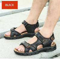 Sandalias cómodas de verano para hombre, zapatos suaves para playa y exterior, transpirables, informales de cuero - details 11