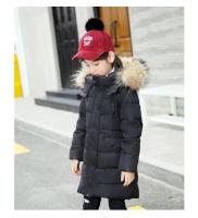 Chaqueta de Abrigo para Niñas Invernal 2025 Cálida, Gruesa, Capucha de Piel Sintética, Abrigo de Exterior para Adolescentes 2-12 Años - details 18