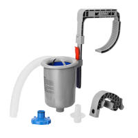 Skimmer de superficie para piscina sobre el suelo, montaje en pared: limpia automáticamente, se conecta a collares inflables, tubular - details 0