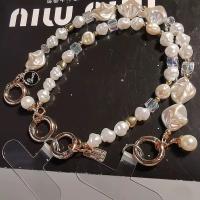 Cadena Colgante de Teléfono en Forma de Pulsera Perlas y Cuentas de Cristal Adorno para Bolso - details 2