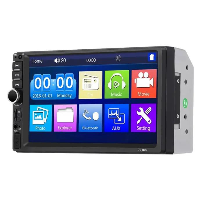 Radio de Coche Estéreo 7 pulgadas con Pantalla Táctil Cámara Trasera Bluetooth USB TF FM Radio Autoradio GPS Reproductor MP5 - 1