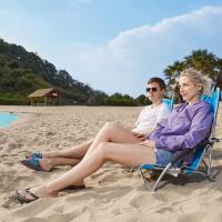Silla Plegable de Playa Portátil Bajo Camping Espalda Alta en Malla Ultraligero con Bolsa de Transporte - details 9