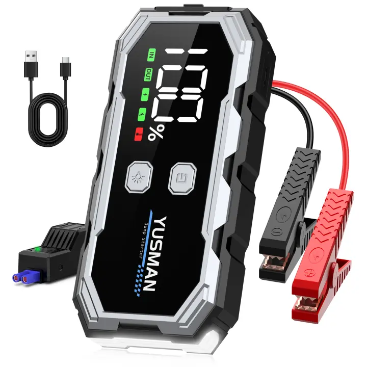 Banco de energía de arranque de 3000A, arrancador de batería de 12800mAh, refuerzo de coche, batería externa, dispositivo de arranque de 12V para banco de energía diésel de gasolina - 1