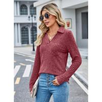 Polo de moda para mujer, camiseta informal de manga larga para primavera y otoño, elegante para mujeres jóvenes - details 6