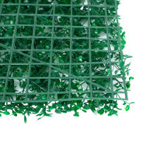 Planta artificial de pared para plantas, 12 unidades, verde, seto, valla, follaje, césped, decoración de pared, 23x15 - details 4