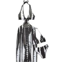 Vestido Sexy estampado para mujer, traje de baño con abertura y cordones, a la moda, novedad de 2024 - details 5
