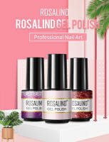 ROSALIND capa superior para Base 7ml empapa puros del Color de uñas de Gel brillante con lijado archivos de uñas Kit de diseño de uñas de arte lámpara de LED/UV - details 0