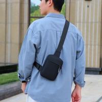 Bolso de pecho Oxford para hombre, bolso de hombro tipo bandolera multifuncional de Color sólido, bolso de cintura deportivo ajustable de estilo coreano - details 2