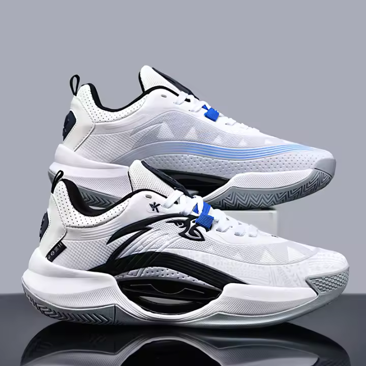 Zapatos de baloncesto para hombre, zapatillas deportivas transpirables de malla, novedad de verano para adolescentes, antideslizantes, resistentes al desgaste - 1