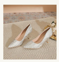 Zapatos de novia principal 2025 diseño francés Tacones altos y estilizados - details 19