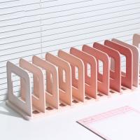 Sujetalibros desmontables ajustables, divisores antideslizantes, soporte para libros de escritorio, ahorro de espacio, soporte Vertical anticaída para libros en el aula - details 16