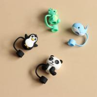 Tapón de pajita de silicona reutilizable con dibujos de animales, tapa a prueba de salpicaduras, polvo para beber, tapa a prueba de polvo, accesorio para taza - details 3
