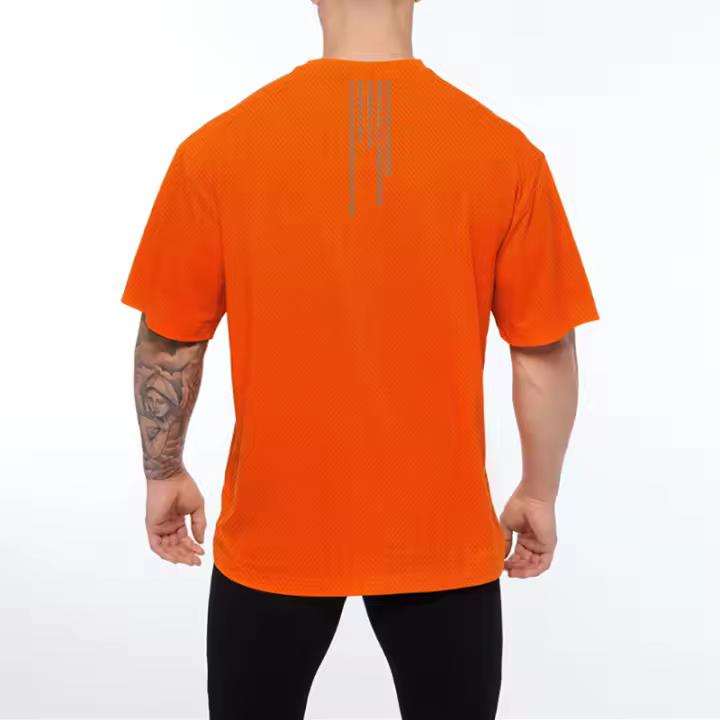 Summer Men's Creative Printing Short Sleeve Fitness Breathable Running T-shirt - 1